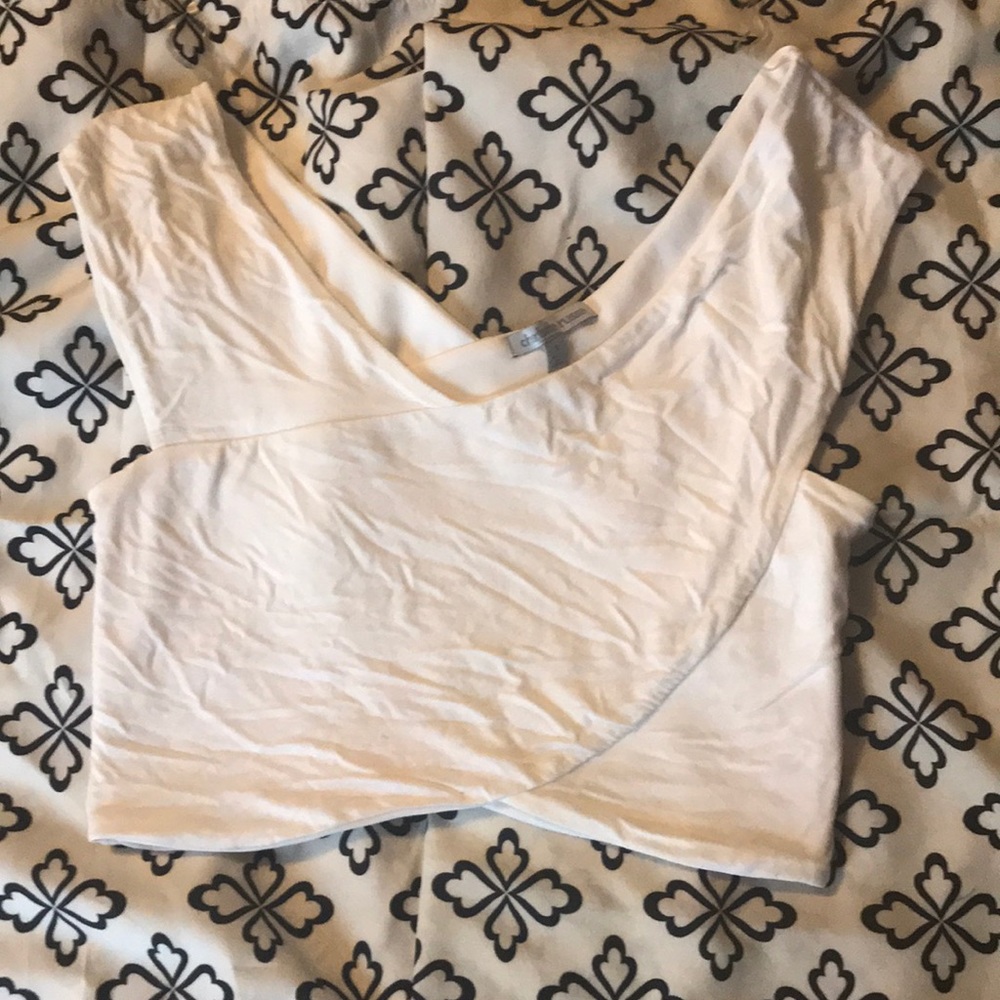 White crop top